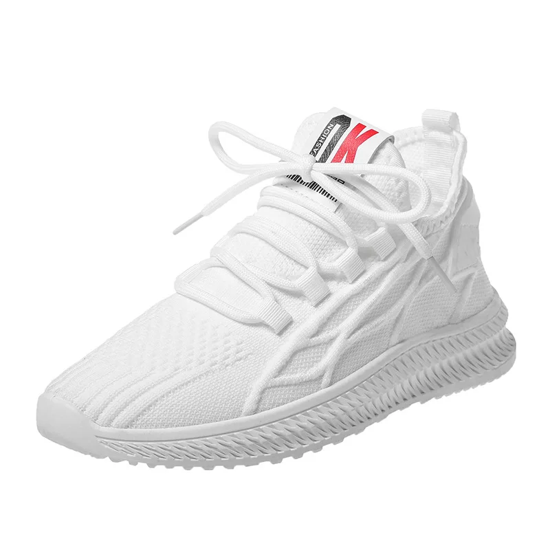 Женские кроссовки на шнуровке, удобные дышащие кроссовки с мягкой подошвой, белые, лето 2021