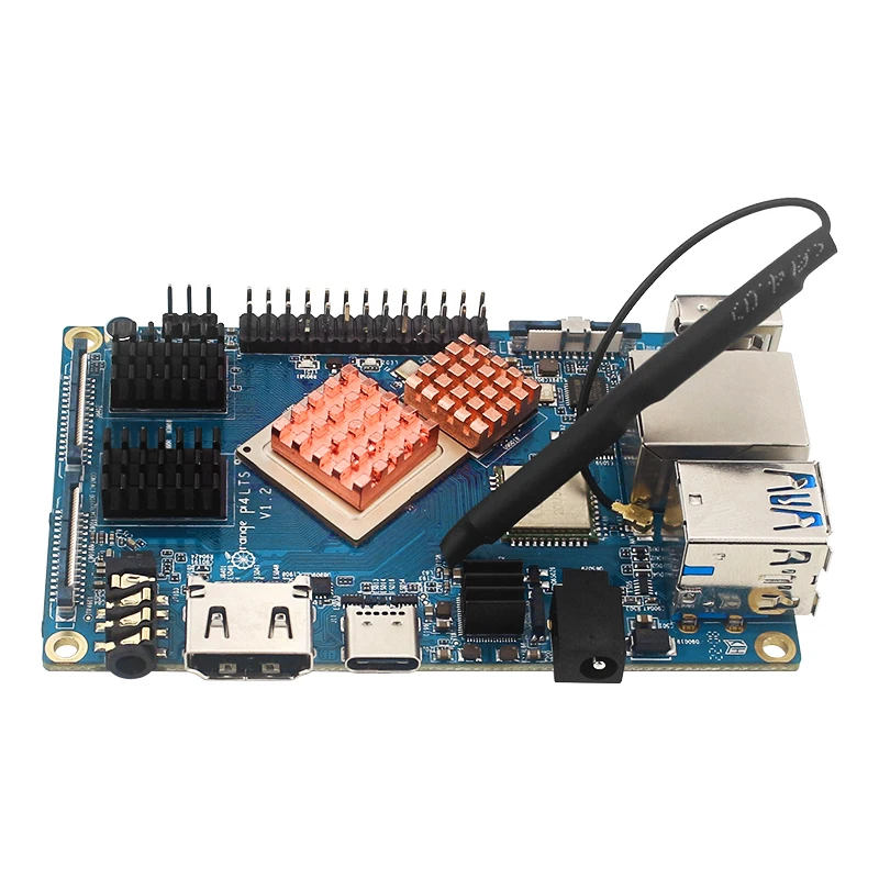 Orange Pi 4 Lts 4gb 16gb Emmc + Heat Sinks + Power Supply + Acrylic ...