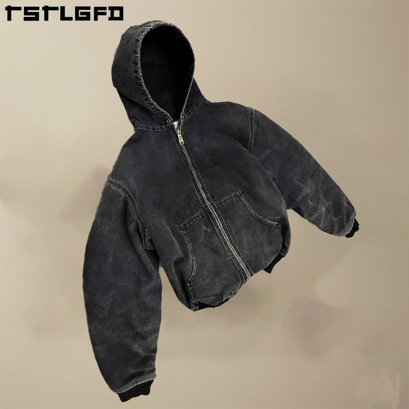 トップス WASHED CANVAS HOODED JACKET BLACK M WASHED CANVAS HOODED JACKET – FTC