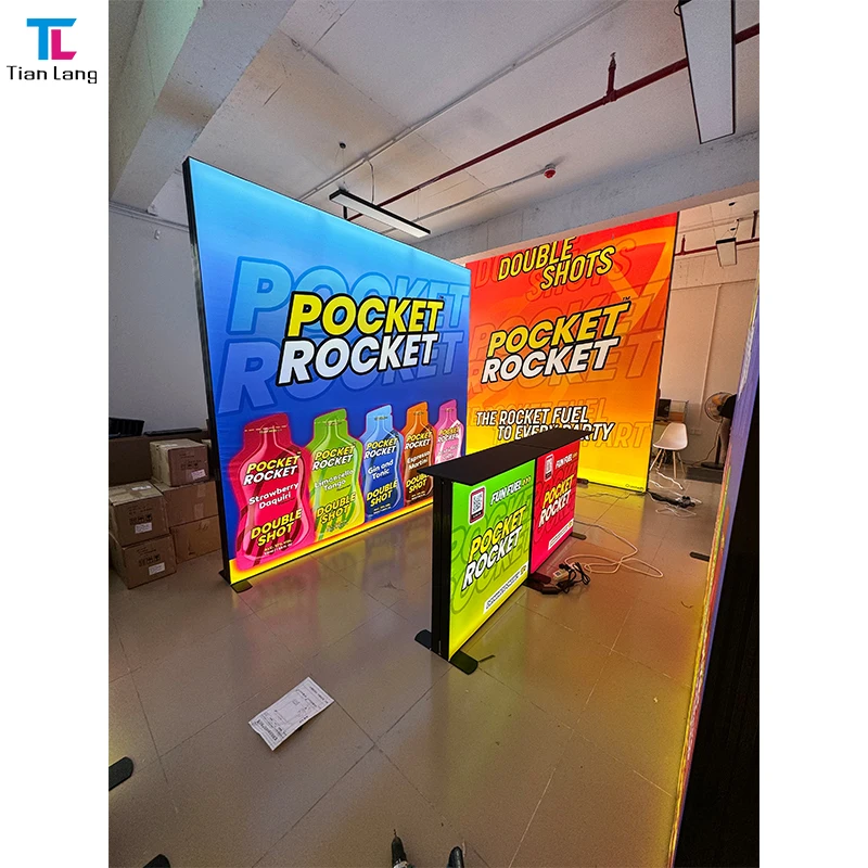 2024 אקספו ספטמבר יום שוק מידה מותאמת אישית חלון תאורה תצוגה תערוכה אי 20X20