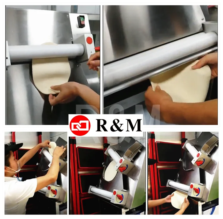 Electric Automatic Small Biscuit Electronic Pizza Dough Roller Press Machine Rmpr2 Pressing 18 Inches 18inch 14" Big Table Top - Image 6