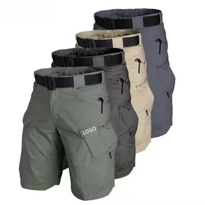 OEM Factory Men's Sporty Quick Dry Tactical Pants Outdoor Cargo Shorts with Multi-Pockets Made From Worsted Fabric
