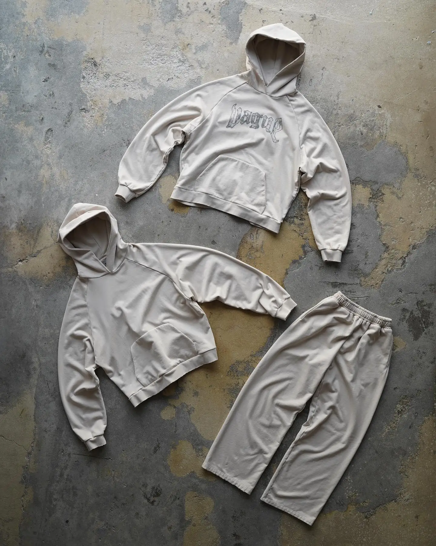Salati Custom Manufacturer Jogger Flared Sweatpants and Hoodie Sets Baggy Oversized Puff Print Acid Wash Sweatsuit Tracksuit Men gallery 10