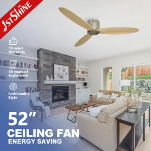 1stshine Ceiling Fan Indoor High Speed Sleek Design 3 OEM Wooden Blades Ceiling Fan