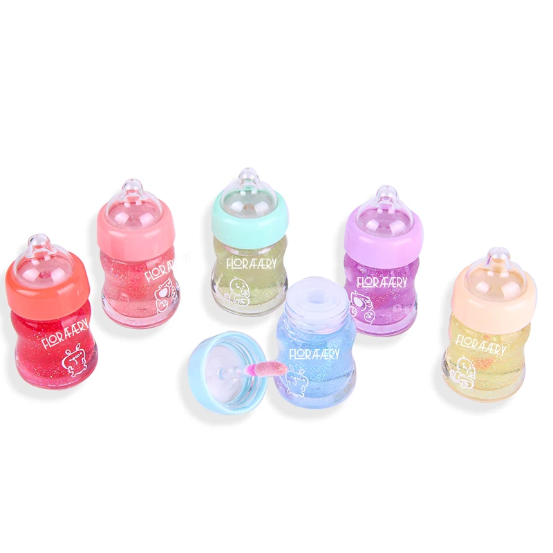 Оптовая продажа, блеск для губ в форме Бутылочки для макияжа, для макияжа