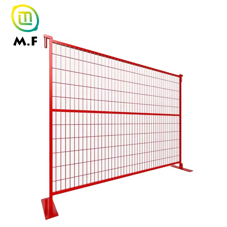 6 feet x10 feet used construction outdoor movable free standing canada temporary fence panel for sale