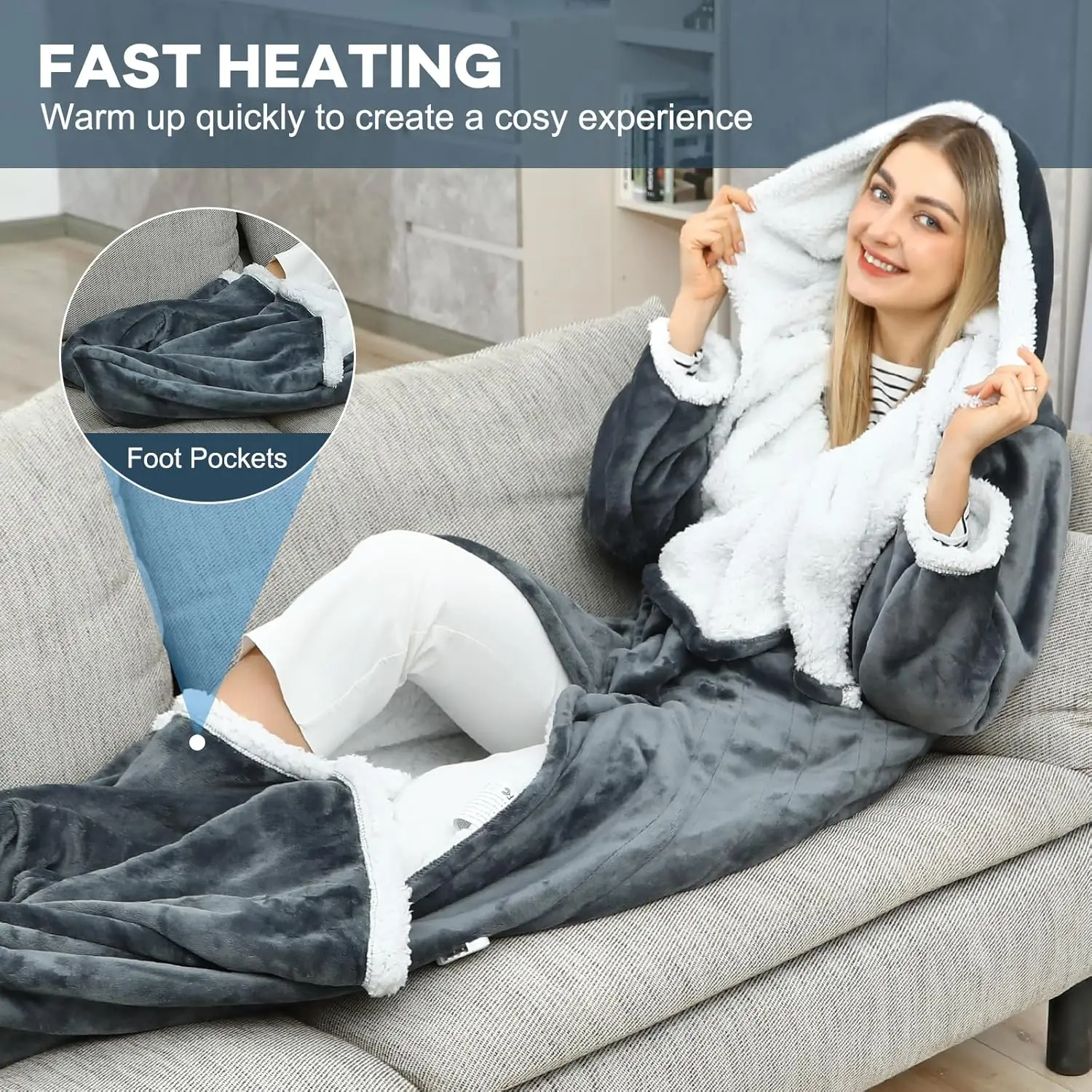 Custom Portable Fast Heater, AC220V, Flannel - detail 4