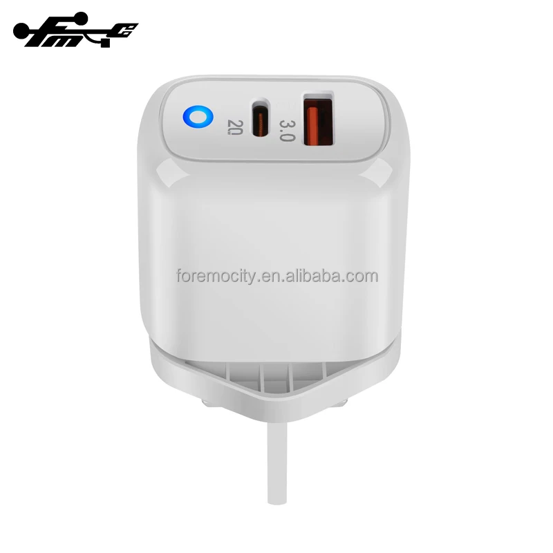 PD Fast Charging TYPE C Travel Adapter QC Wall Charger for Iphone Mobile Phone Iphone 14 Pro Max Inteligente 35W FMC