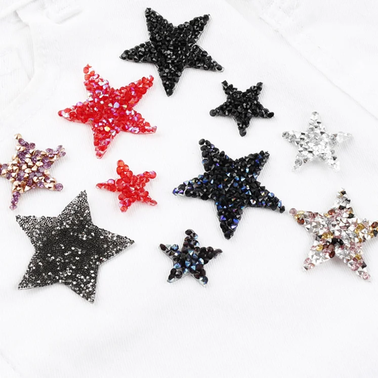 Royal ready design free sample White crown rhinestone heat logo iron on patches for clothing