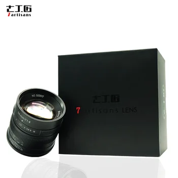 7artisans 55mm F1.4 Large Aperture Portrait Manual Focus Micro Camera Lens Fit for -M E FX M43 Mount DSLR Cameras detail image