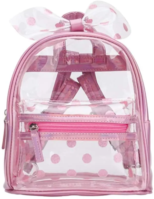 Girls Mini Clear Backpack Transparent 
