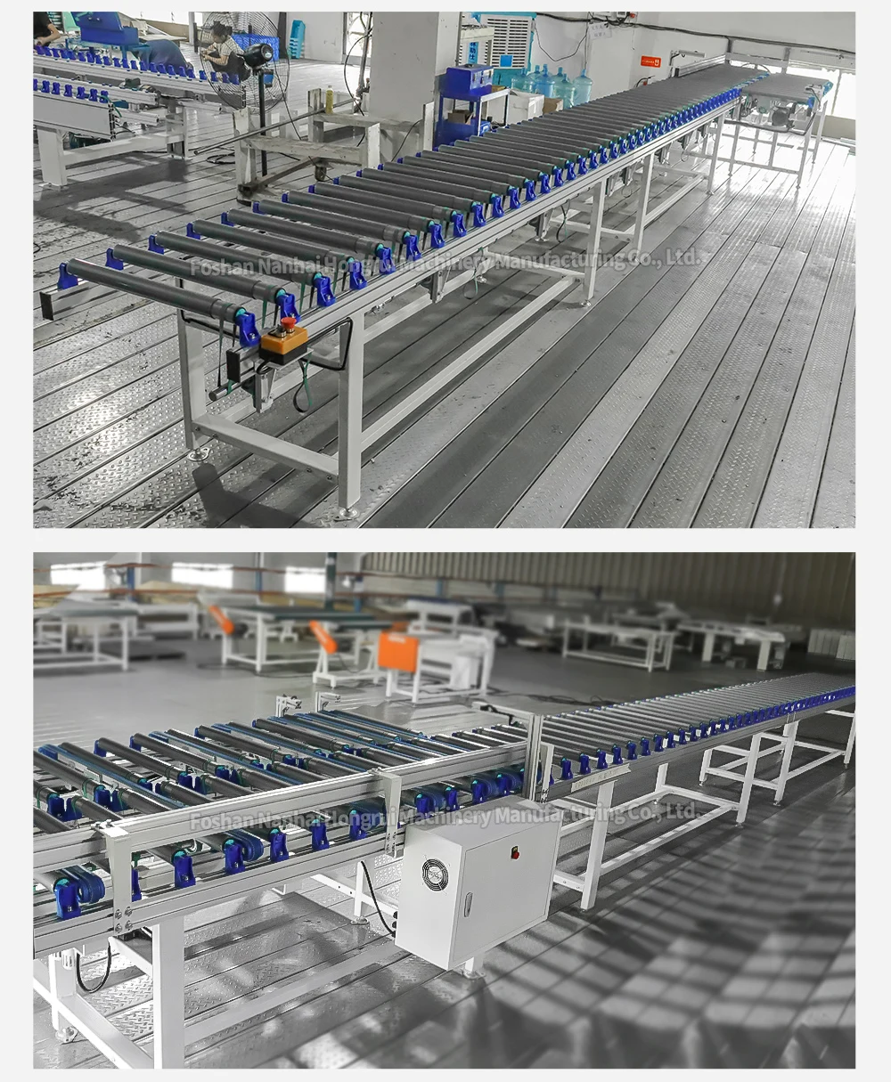 Fully automatic and unmanned drum conveyor line kitchen cabinet production line manufacture