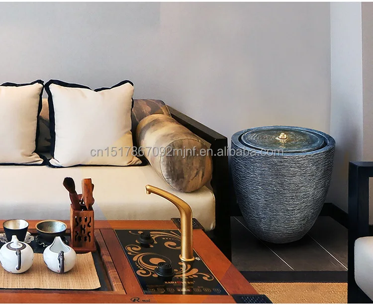 Aisitin Outdoor Water Fountains Solar Power Resin Fountaine Circulating