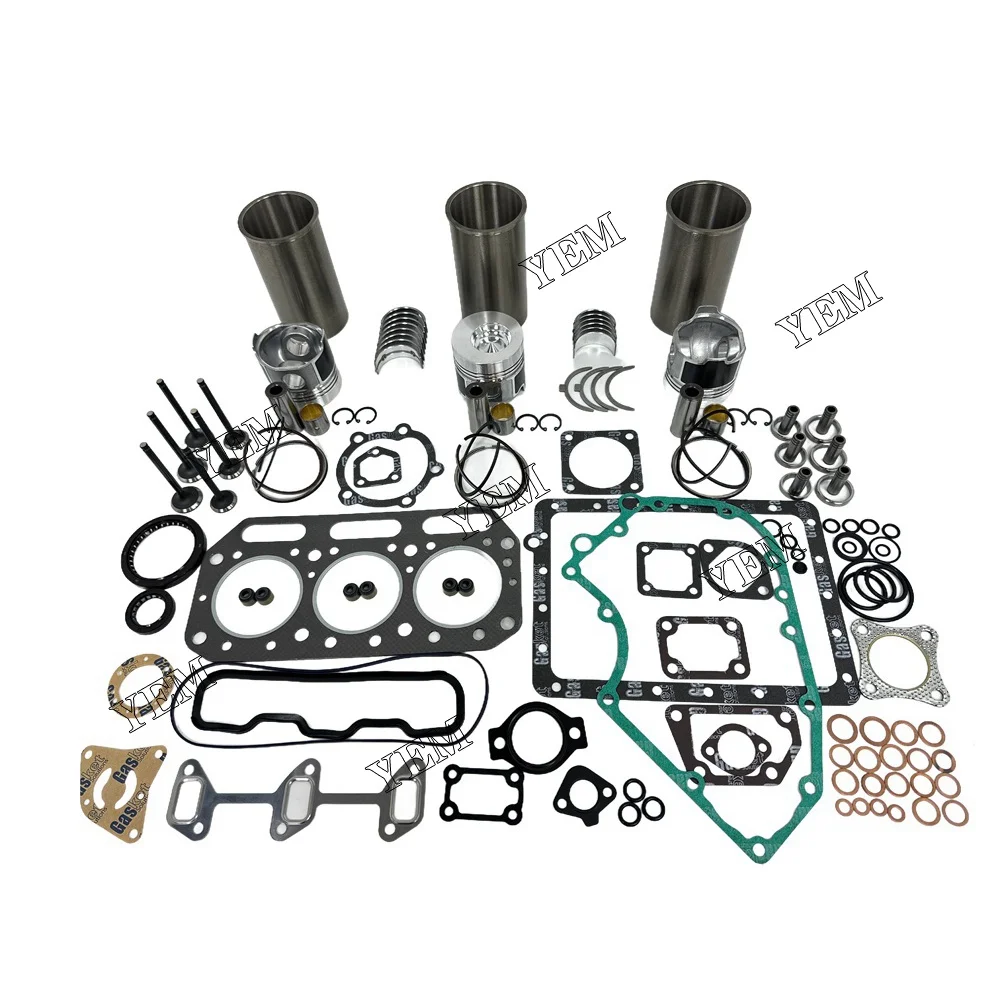 Hot Sale Rebuild Overhaul Repair Kit With Valves Engine Bearings Cylinder Liner Piston Rings Full Gasket Kit for Yanmar 3T75HA