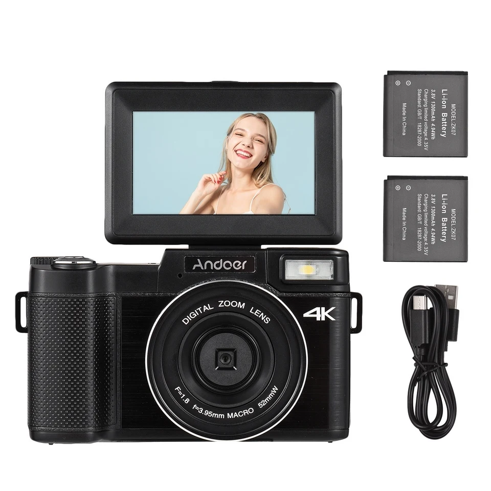 デジタルカメラ ando Amazon.com : Andoer 4K Digital Camera, 48 MP 2.4 Inch Compact