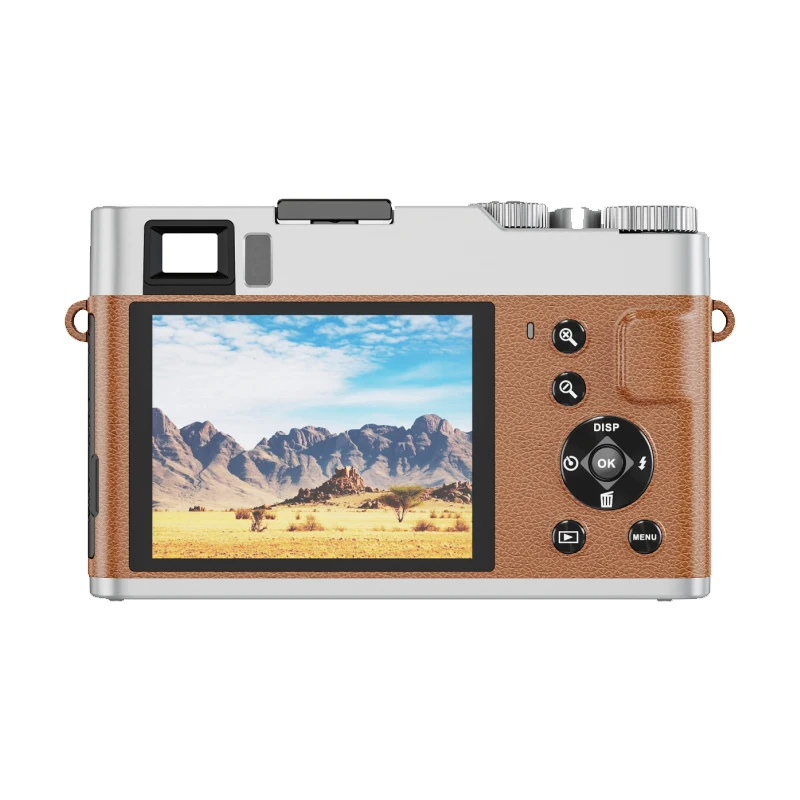 Портативная цифровая фотокамера HD анти-шок компактная камера безопасности 4k Черный Коричневый элемент флуоресцентный фокус USB