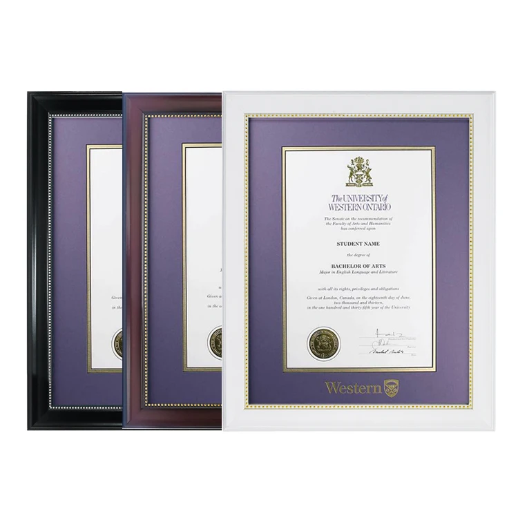 CORNICE PER DIPLOMA Laurea Foto Stampe Dorata Oro Foglia Classica Varie - Foto 7