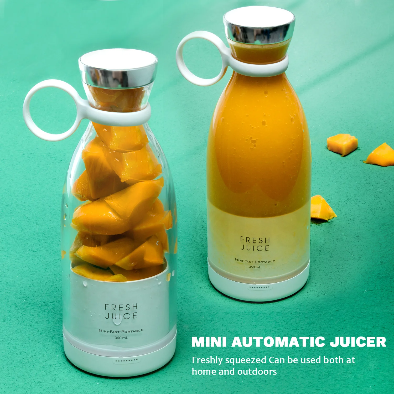 Factory Price Wireless Magnet Charging Electric Juicer Wholesale Waterproof Portable Mini Fruit Juice Extractor Blender