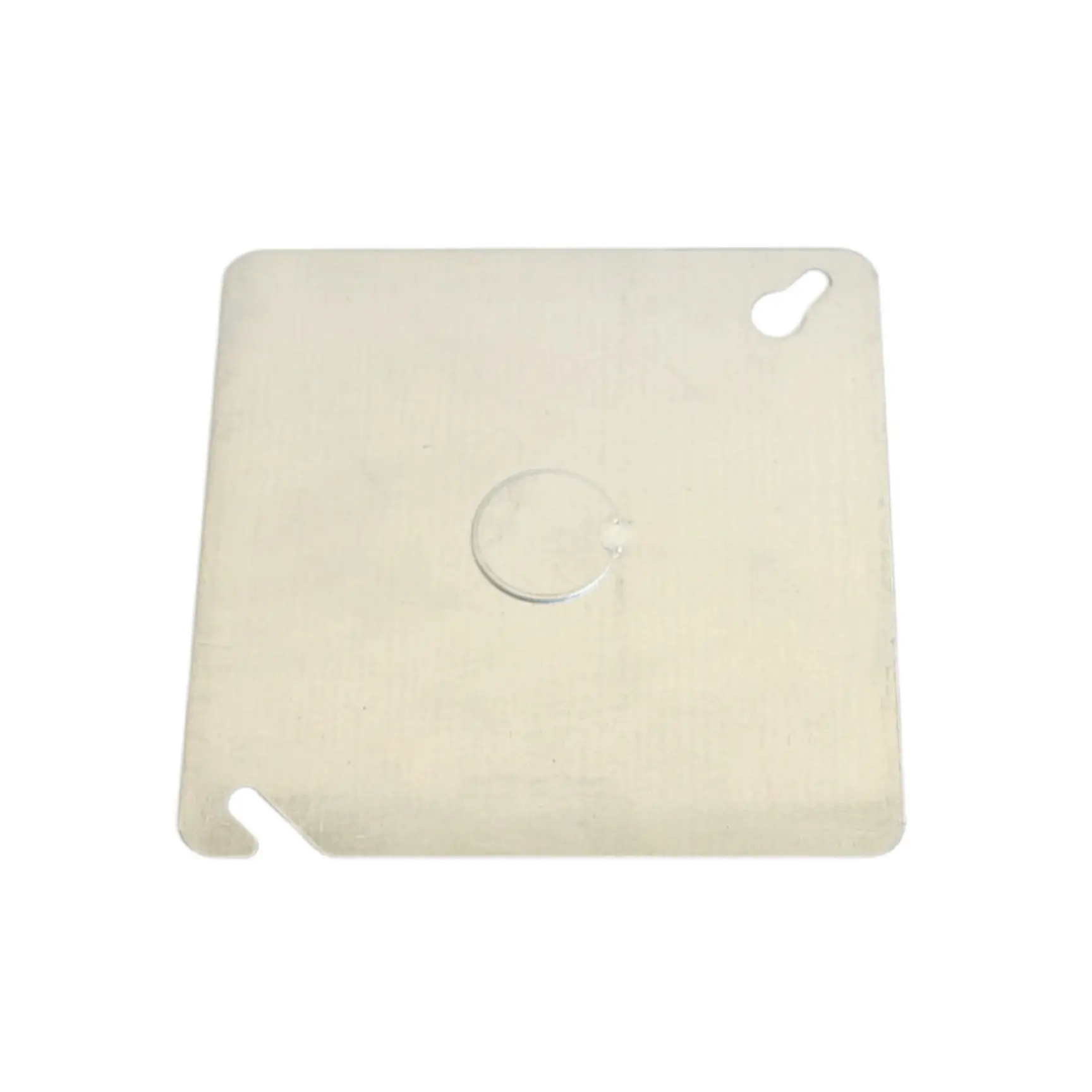 4" Electrical Metal Square Utility Box Flat Cover With 1/2" Knockout