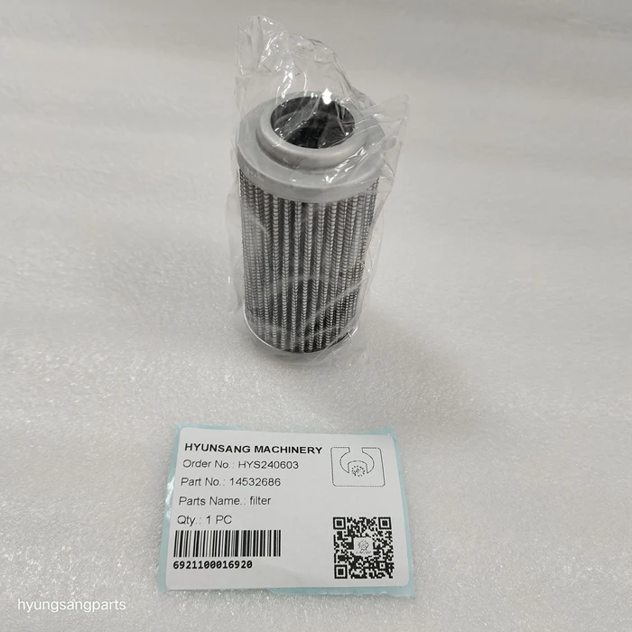 Hyunsang Construction Machinery Parts Excavator Filter