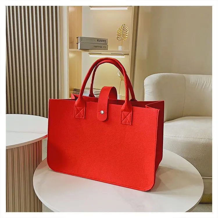 OEM фетровая сумка рекламные и подарки утолщенная для хранения с логотипом клиента войлок ручной подарочной сумкой