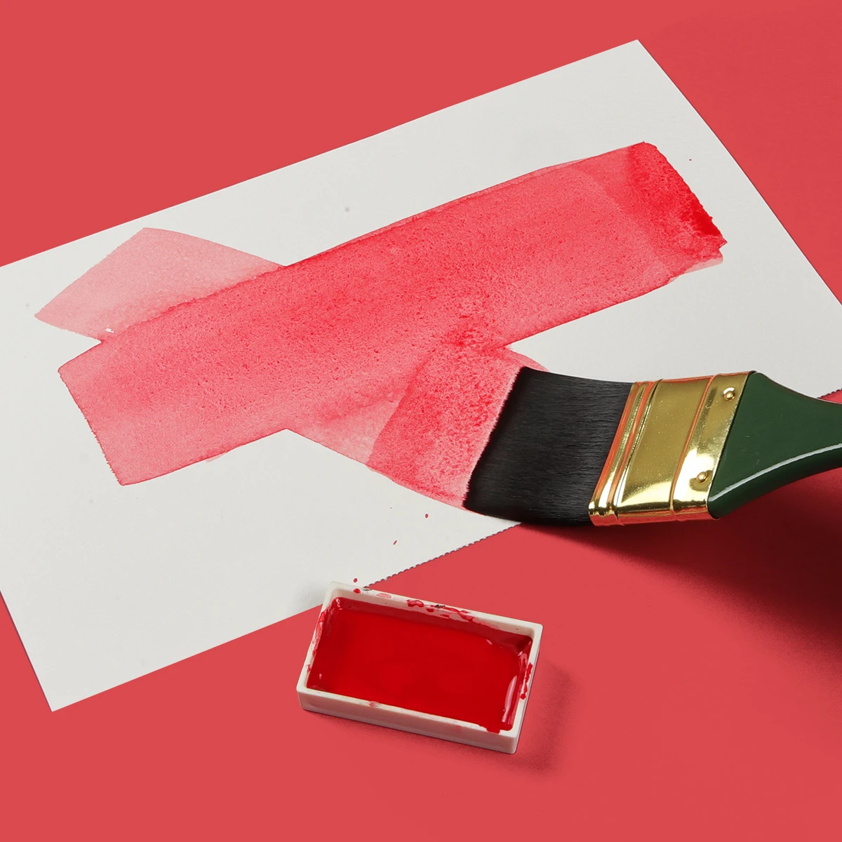 Одиночная распродажа, Рождественская зеленая плоская художественная кисть, художественная кисть для масляной живописи/акриловая/Акварельная кисть arte 11/2 #