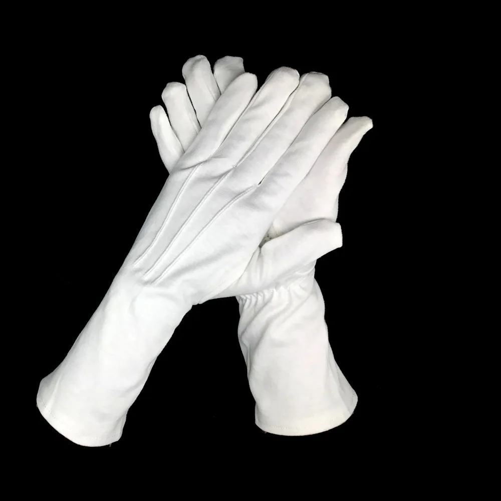 Santa Claus Elbow Length Gloves Luxury Nylon for Parades