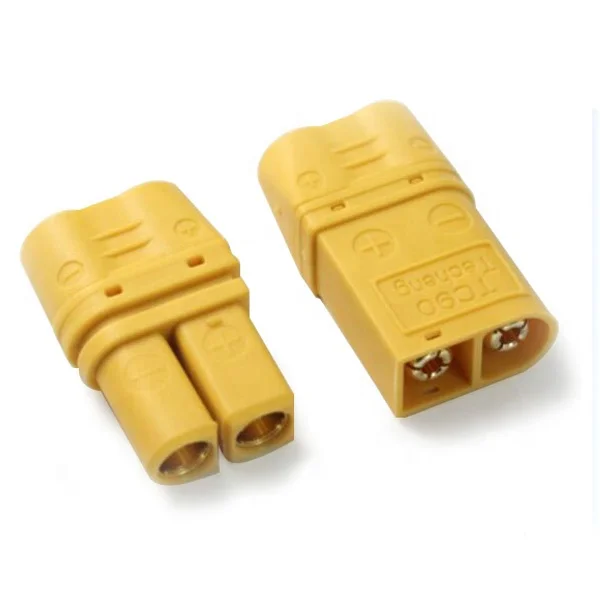 wholesale Nylon XT90 24K gold-plated plug parts rc model battery connector banana plug