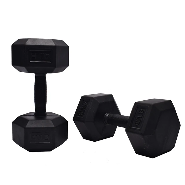 Factory price Cast iron fitness equipment Rubber dumbbell home gym equipment