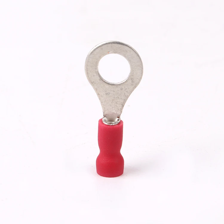 Swpeet 300Pcs Copper Ring Terminals Open Barrel Wire Crimping Copper