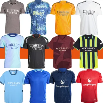 24 25 Player /Fan Version Season Soccer Jersey Home/ away Fan Adult Football Wear Team Club Football Jerseys Kids