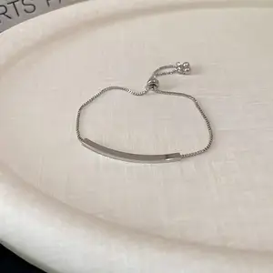 Customizable Factory Designer Copper Silver Chain Tennis Bracelet Adjustable Fashion Jewellery for Women and Men