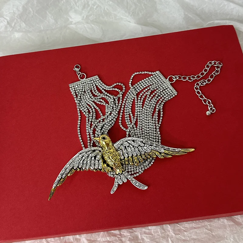 Elegant Multi-Layer Bird Necklace for Special Occasions