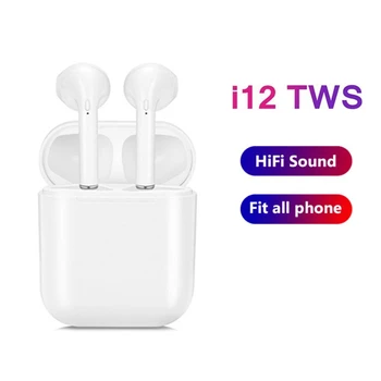 Factory High Quality tws i12 wireless Earphones I12-tws headphone with charging box In Ear Use for Mobile Phone