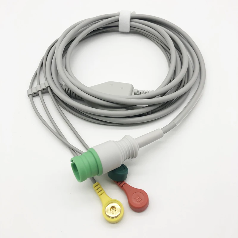 câble de l'agrafe ECG du CEI 3Lead pour Mediana D500 13pin