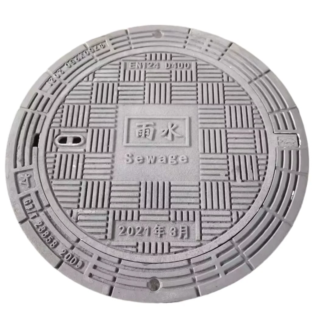 High Quality Custom Circular Hinged Ductile Iron Manhole Cover Hot Selling Construction Pattern Cast Iron Material