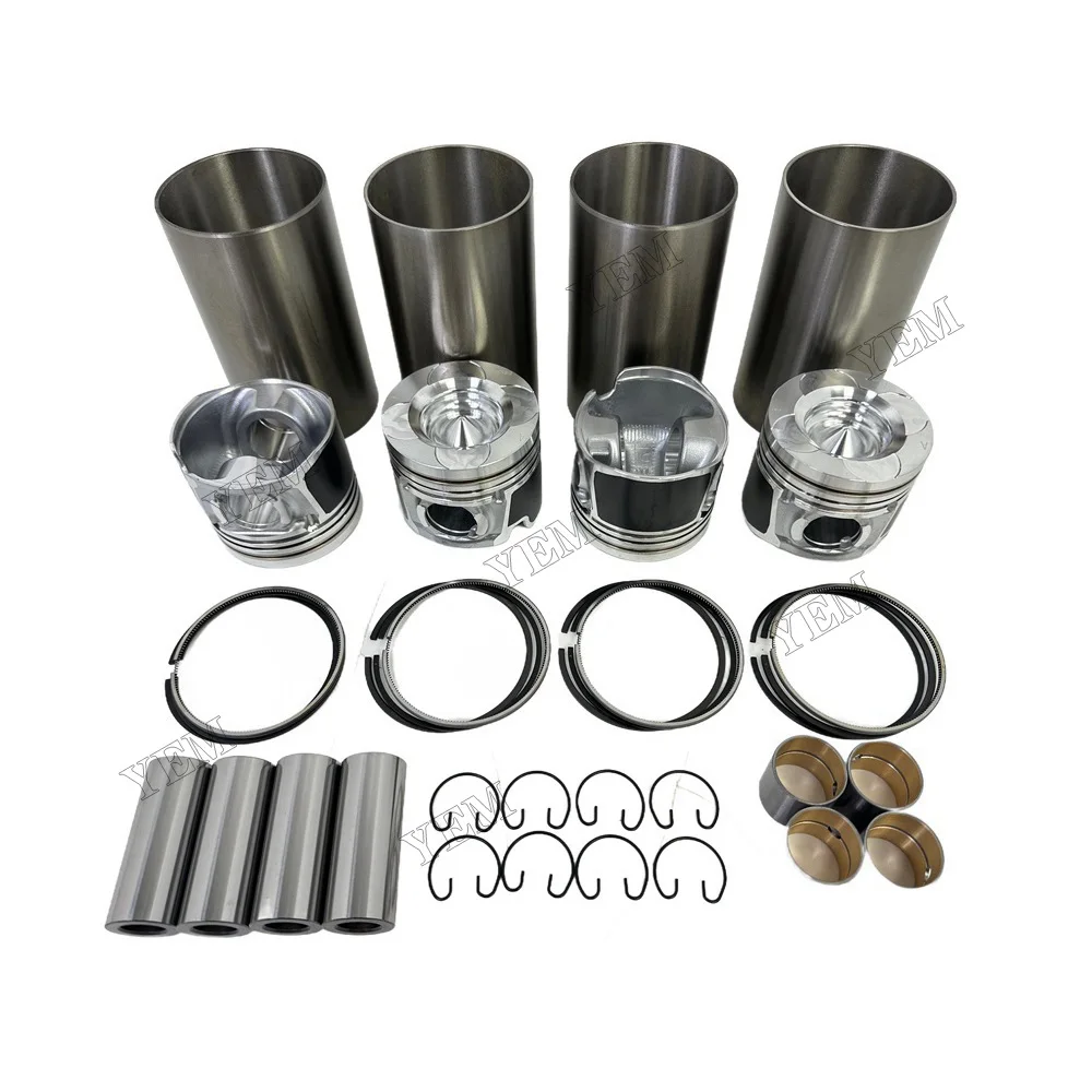 Cylinder Liner Kit Compatible for Doosan / for Develon D24 Engine Rebuild Kit 3
