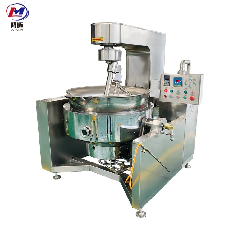 500L Automatic Food Eggs Cooking Mixer Machine  Industrial Meat Cooking Machine Price Commercial Cooking Pot with Mixer Price