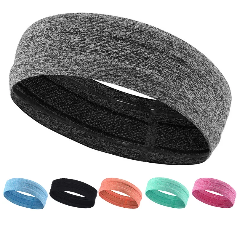 Wholesale Outdoor Sports Headbands Hairbands Convenient Fitness Anti slip Elastic Sweat Absorbing Hair Accessories