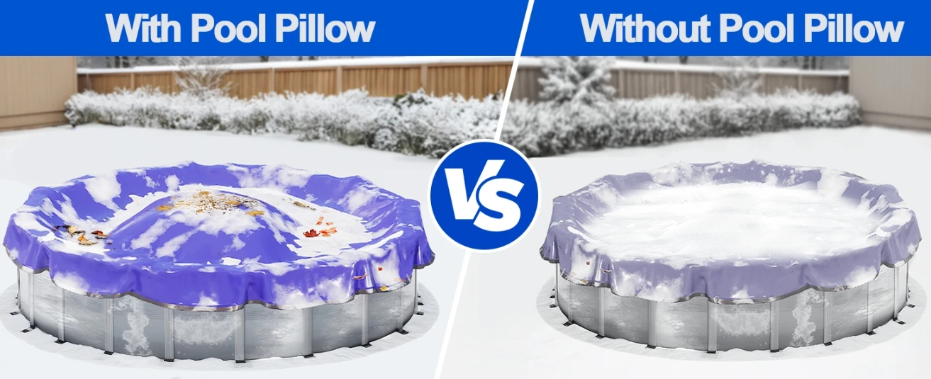 Durable PVC Pool Pillow with Easy Inflation Valve Winterization for Pool Cover Stress Relief From Ice/Snow Free Shipping factory