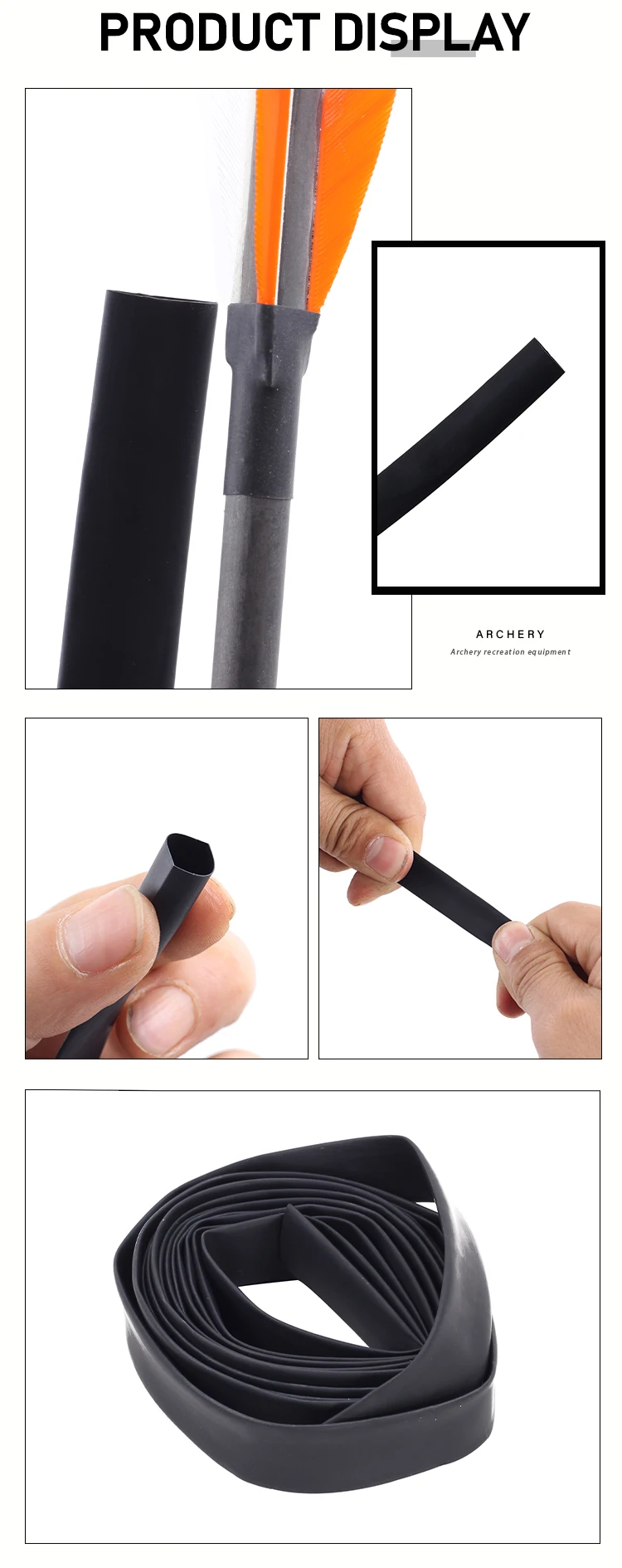 Spg Archery Heat Shrink Tube Bow And Arrow Set Hunting Protective