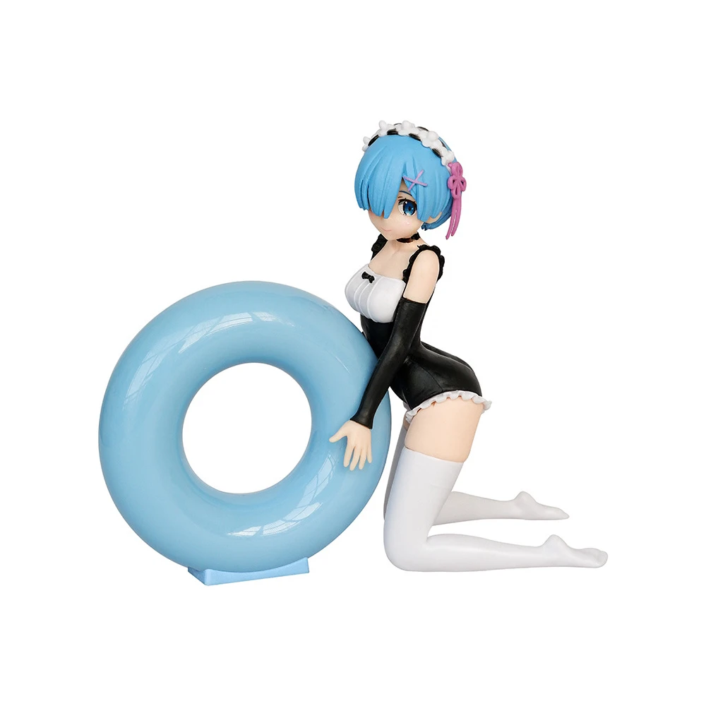 Animation From zero Life Rehm With Beach Swimsuit Sex Girl Action Figure Toy PVC Model Vinyl Figure Doll