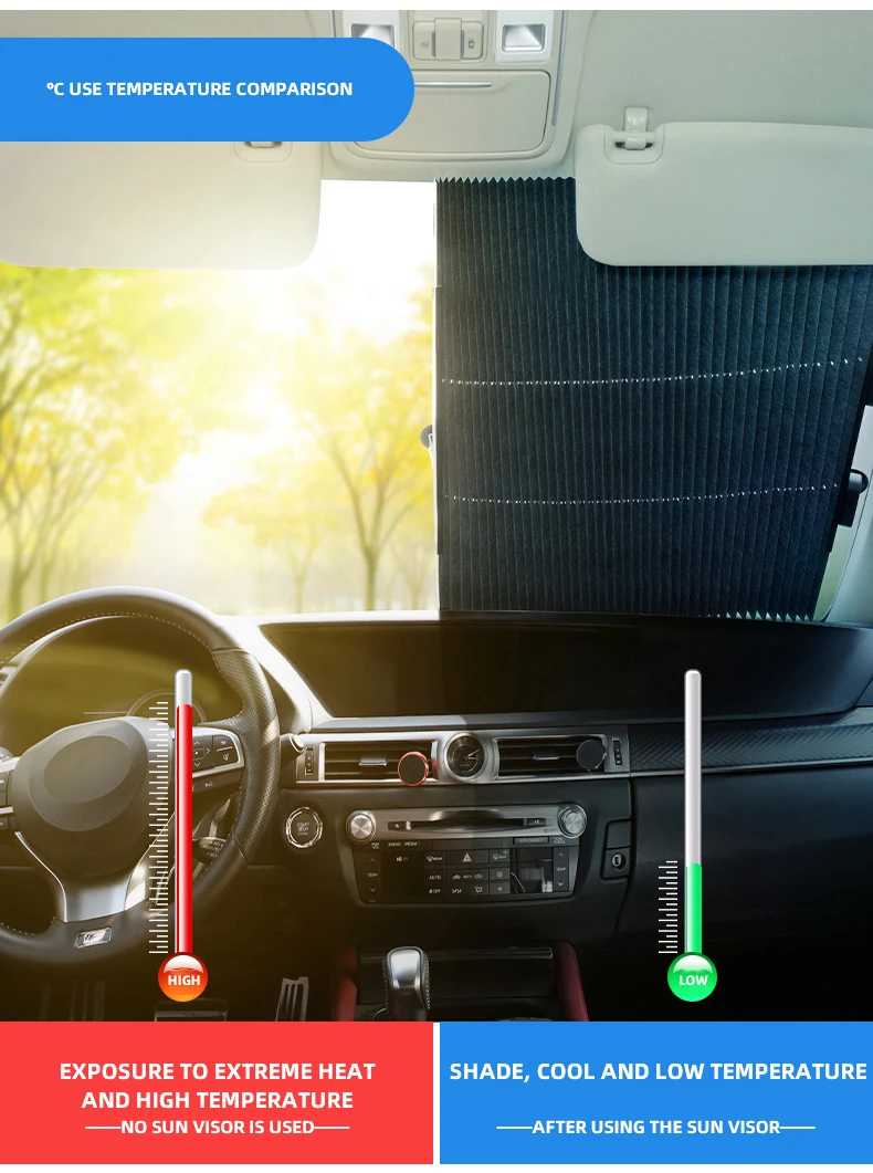 2020 Side Window Car Sunshade Novelty Window Sun Shade For Cars Front