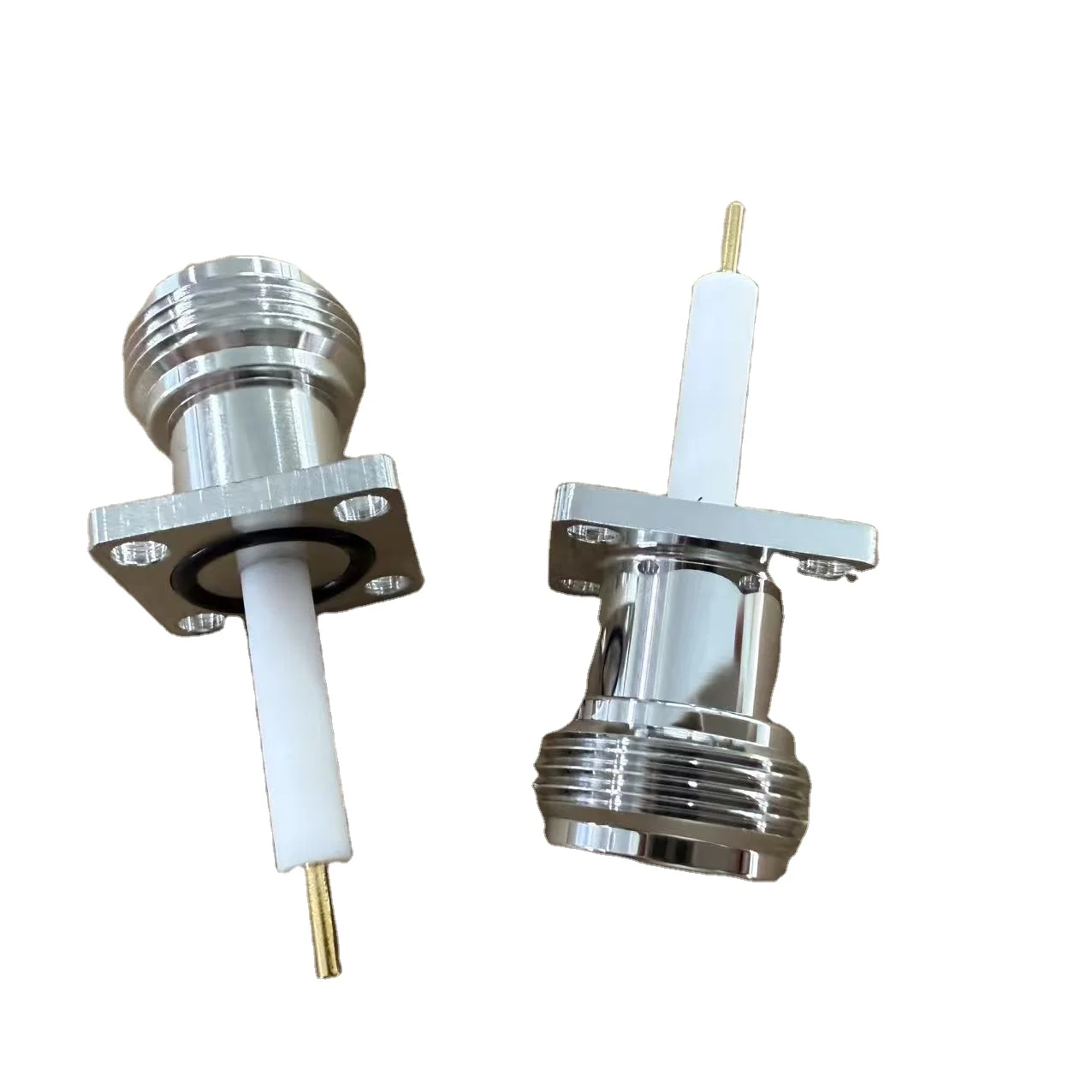 Factory N-KFD RF Coaxial Connector Four Hole Flange N Female Connector