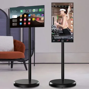 Me Smart Tv Floor Standing Portable Stand 32 Inch Lcd With Wide Screen 1080p Display