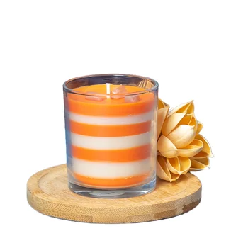 Wholesale Home Decoration Custom  crystal dried flower candles  Soy Wax Glass Scented Candle