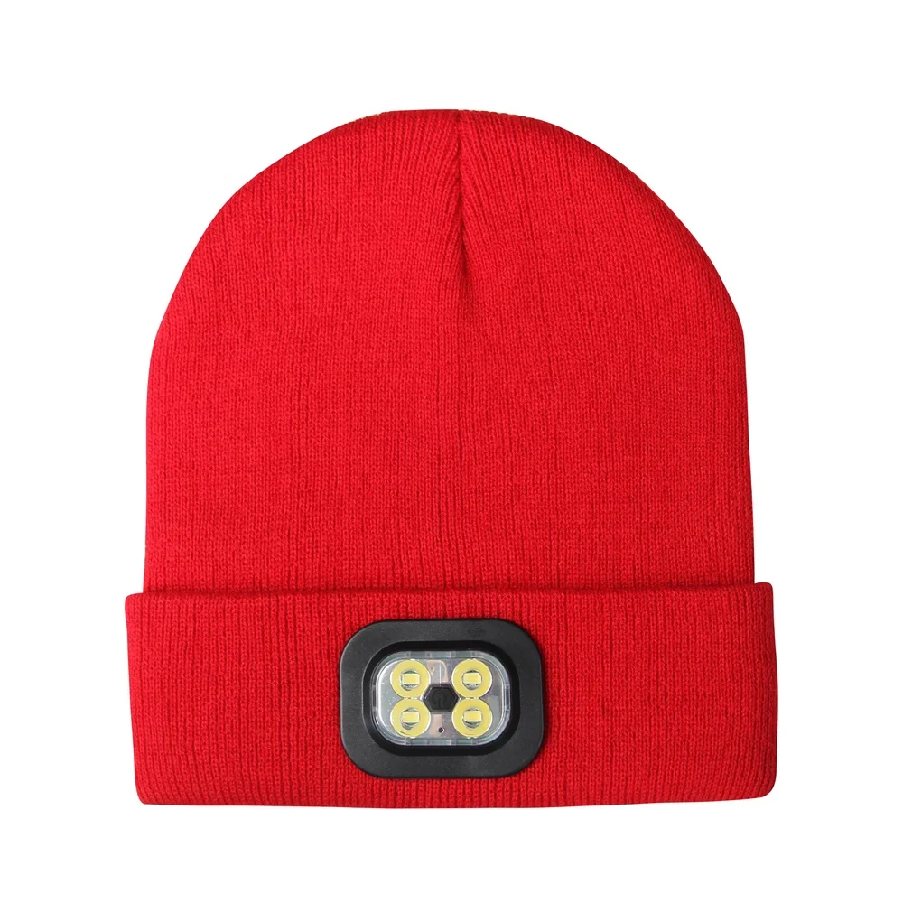 Unisex Headlamp Hat Led Light Beanie 