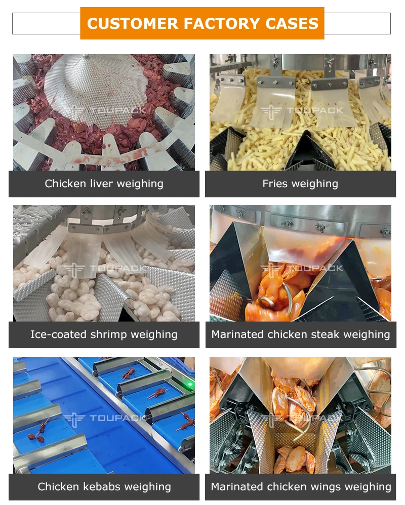 500 KG 220 V 1 Year Automatic Multihead Weigher Packing Machine for Food and Granule Products