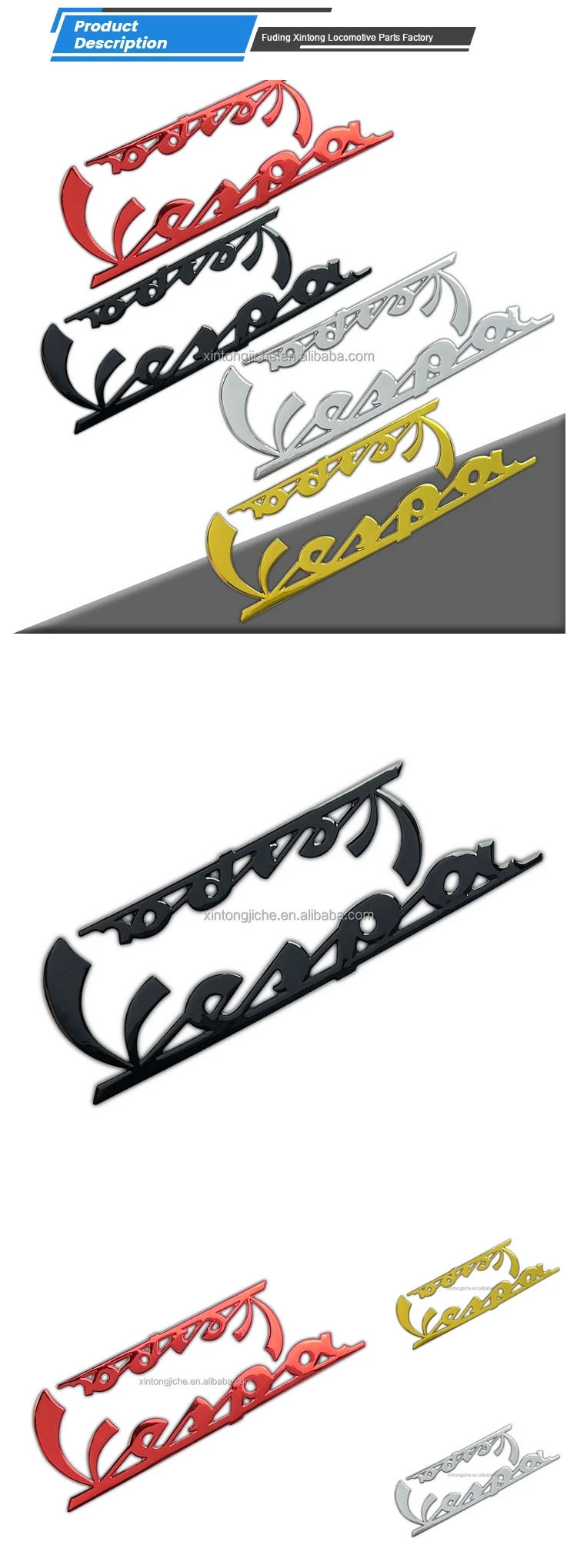 Originele Vespa stickerset Elegance zilver/goud Primavera | Online Shop by RWN