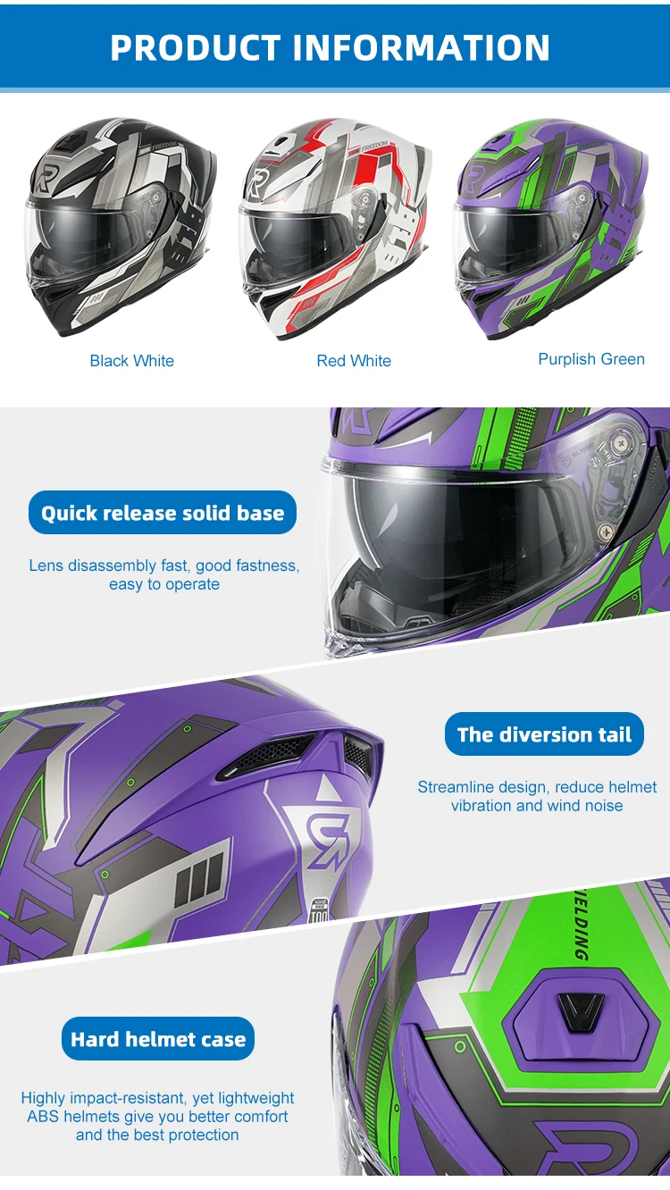 2024 New Funny High Quality Abs Thermoplastic Modular Full Face Outdoor